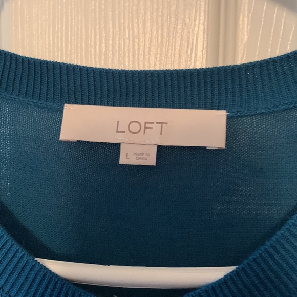 Loft Cardigan sweater size L with embroidery - Picture 3 of 4